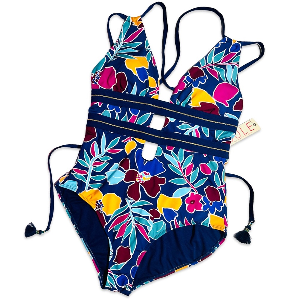 ✨NWT✨COLE OF CALIFORNIA▪️ Women’s One Piece Colorful Floral Swimsuit - Picture 4 of 15